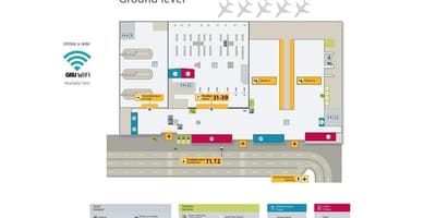 Карта Међународни аеродром у Сао Пауло / Гуарульос - терминал 4