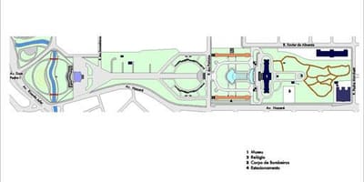 Карта Индепенденсии парка Сао Пауло