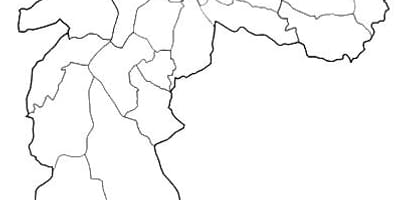 Карта Сао Пауло Нордеште зоне