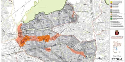 Карта Пенха, Сао Пауло - окупација земље