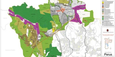Карта Сао Пауло Перус - окупација земље