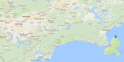 Карта плаже Жабакуара