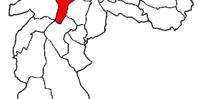 Карта супрефектур Пинхейрос града Сан-Паоло