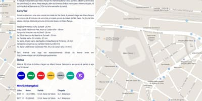 Мапа приступа Альянц Парк