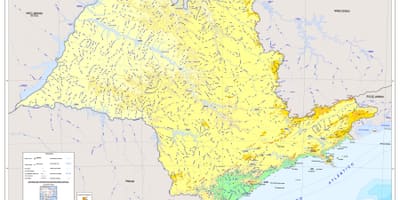 Карта Сао Пауло олакшање