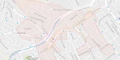Карта Рио Сан-Паулу Пекено