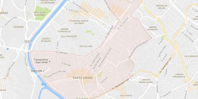Карта Санту-Амару Сао Пауло