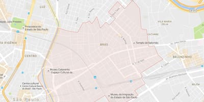 Карта Сао Браш-Пауло