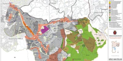 Карта Сао Матеус-Сао Пауло - окупација земље