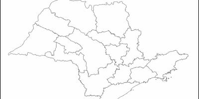 Карта Сао Пауло Девица - региони