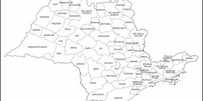 Карта Сао Пауло Девица - микро-региона