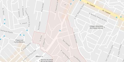 Карта Сидаде Адемаре Сао Пауло