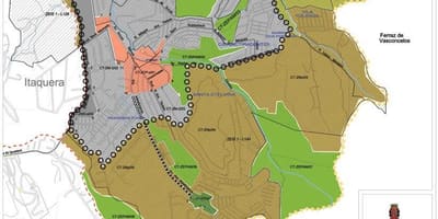 Карта Сидаде Тирадентесе Сао Пауло - окупација земље
