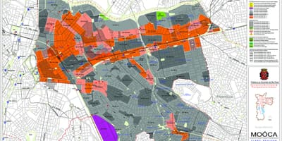 Карта станице Сао Пауло - окупација земље