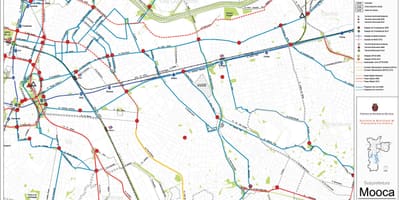 Карта станице Сао Пауло - јавни превоз