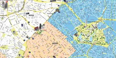 Карта Сао Пауло туризма
