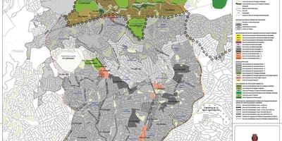 Карта Фрегезия раде Сао Пауло - окупација земље
