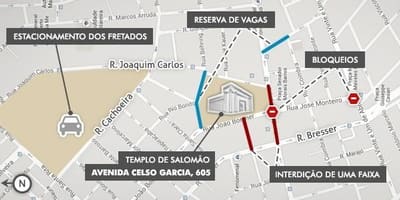 Карта храм Соломонов у Сао Паулу
