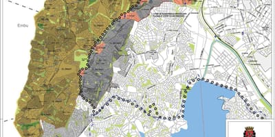 Карта Кампу-Лимпу-Сао Пауло - окупација земље