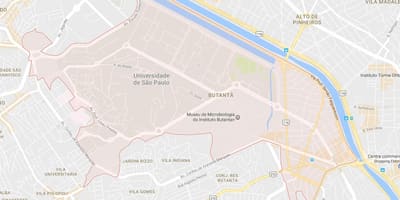 Карта Сао Пауло Butantã