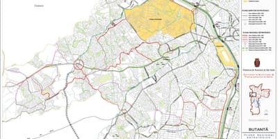 Карта Butantã Сао Пауло - путева