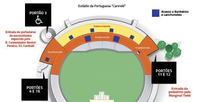 Картицу стадиона Сао Паоло Canindé