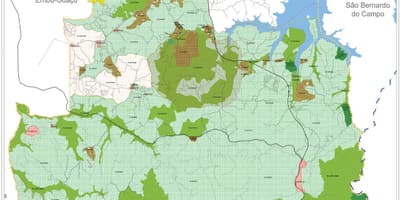 Карта Parelheiros Сао Пауло - окупација земље