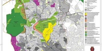 Карта Pirituba-Жарагуа Сао Пауло - окупација земље