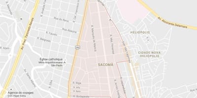 Карта Сао Пауло Sacomã