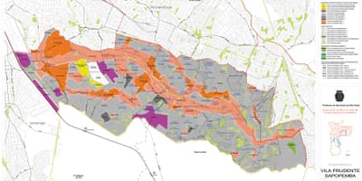 Карта Sapopembra Сао Пауло - окупација земље