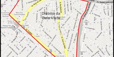 Карта Бела-Виста-Сао Пауло