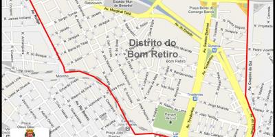 Карта Ретиро Бом-Сао Пауло