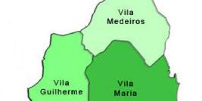 Карта Вила Марија суб-префектура
