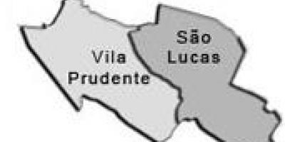 Карта супрефектур Вила-Пруденти