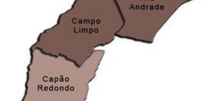 Карта супрефектур Кампу-лимпу -