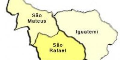 Карта Сао Матеус супрефектур