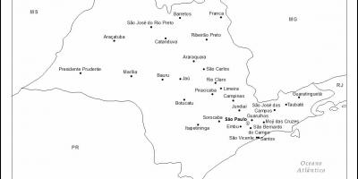 Карта Сао Пауло Богородице - главног града