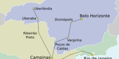 Карта Сао Пауло ТАВ