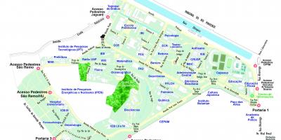Мапа универзитета Сао Пауло - УСП